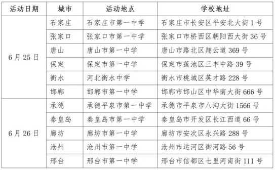 河北省2025年全国重点高校现场咨询会公告