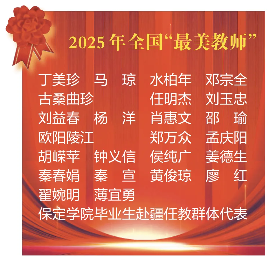 2025年全国“最美教师”发布