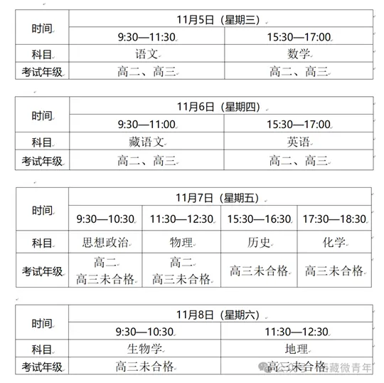 9月15日！西藏2025年11月高中学考合格性考试启动报名