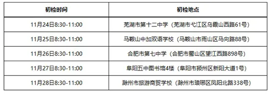 中国民航大学：安徽地区2026年招飞预选初检日程安排
